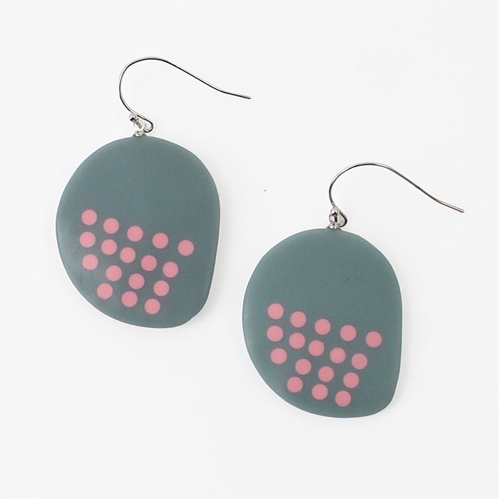 Grey Colsie Earrings - Sylca Designs - Chunky Jewelry