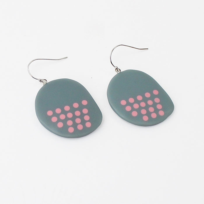 Grey Colsie Earrings - Sylca Designs - Chunky Jewelry