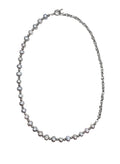 Grey Freshwater Pearls With Chain Men's Necklace MEN05