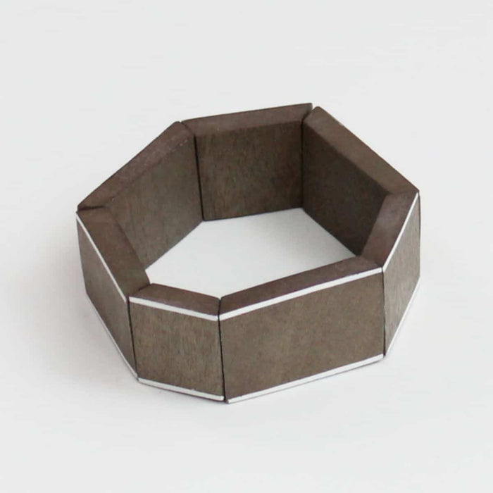Grey Geometric Amelia Bracelet - Sylca Designs - Chunky Jewelry