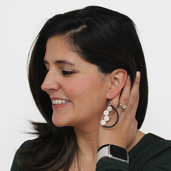 Half Moon Dangle Earring - Sylca Designs - Chunky Jewelry
