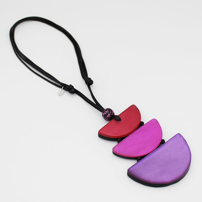 Half Moon Rosa Pendant - Sylca Designs - Chunky Jewelry