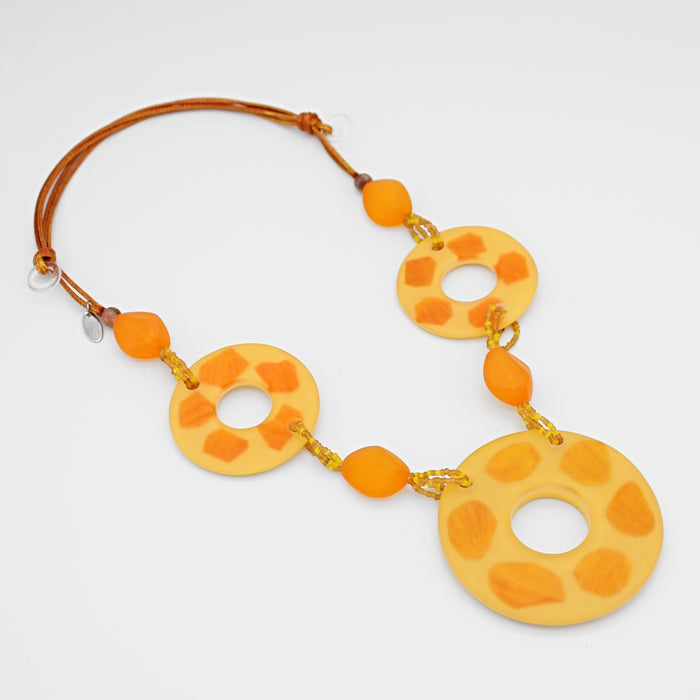 Hand Painted Merril Necklace - Sylca Designs - Chunky Jewelry