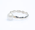 Harmony White Pearl Ring Silver