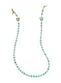 Heart Shaped Amazonite Eye Glasses Chain EC016