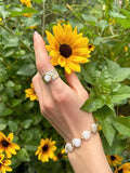 Heart Shaped Moonstone Adjustable Bracelet LB017 - FARRA