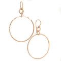 Hoop Treasure Earrings Rose Gold Vermeil