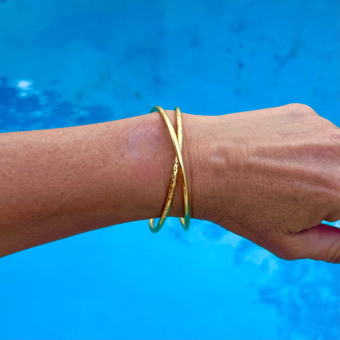 Infinity Cuff Gold | Gold Vermeil Statement Cuff Australia