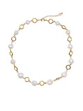 Irregular Freshwater Pearls Chain Necklace HN024 - FARRA