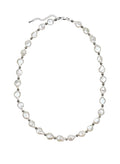 Irregular Freshwater Pearls With Sterling Silver Men Necklace MEN11