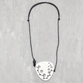 Ivory Dakota Geometric Pendant Necklace - Sylca Designs - Chunky Jewelry
