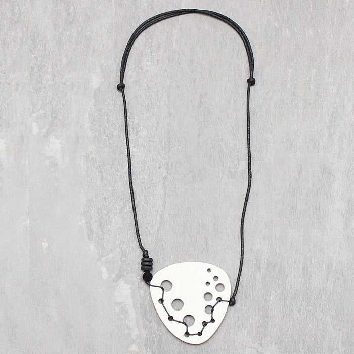 Ivory Dakota Geometric Pendant Necklace - Sylca Designs - Chunky Jewelry