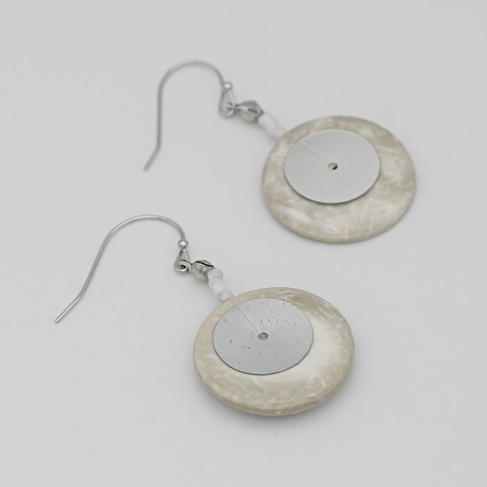 Ivory Odell Earrings - Sylca Designs - Chunky Jewelry