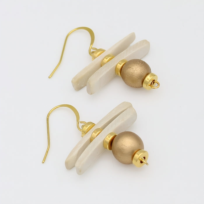 Ivory Skylar Coastal Aura Earrings - Sylca Designs - Chunky Jewelry
