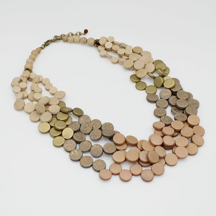 Ivory Vivian Multi-Strand Necklace - Sylca Designs - Chunky Jewelry