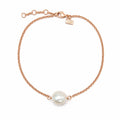 rose gold vermeil anklet with a freshwater keshi pearl designed in broome western australia by lush designs jewellery