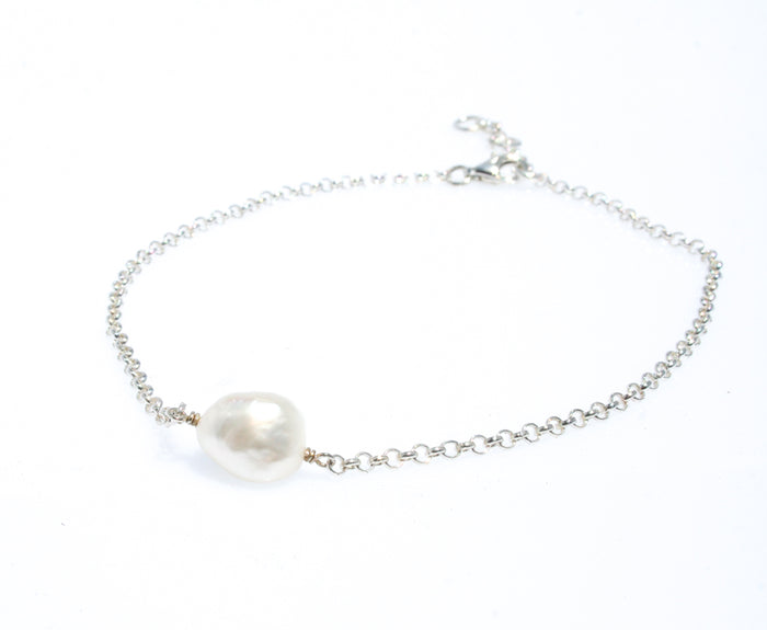 keshi pearl anklet