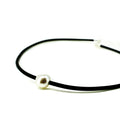 Keshi Pearl Neoprene Necklace featuring genuine Keshi pearls on a contemporary neoprene necklace, designed in Broome Western Australia.