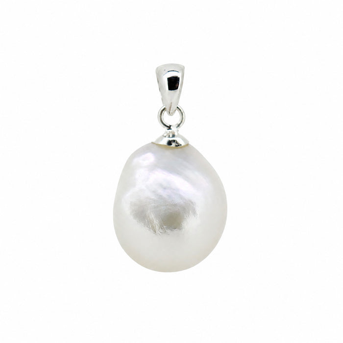 Keshi Pearl Pendant Silver | Freshwater Keshi Pearl Sterling Silver Pendant