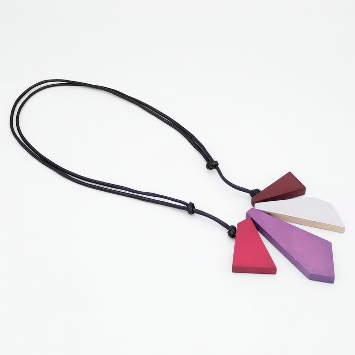 Kyla Trapezoid Pink Necklace