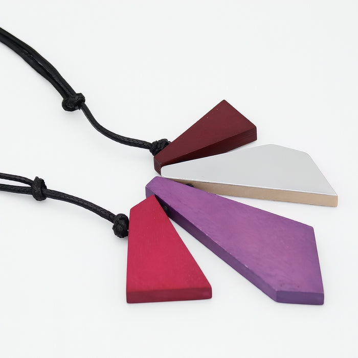 Kyla Trapezoid Pink Necklace
