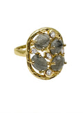 Labradorite Setting Statement Ring KR007 - FARRA
