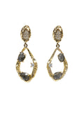 Labradorite Stone Setting Statement Earrings QE023
