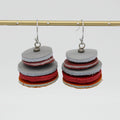 Leather Lux Earrings - Sylca Designs - Chunky Jewelry