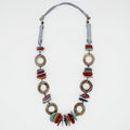 Leather Luxe Spectrum Necklace - Sylca Designs - Chunky Jewelry