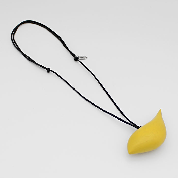 Lemon Robin Pendant Necklace - Sylca Designs - Chunky Jewelry