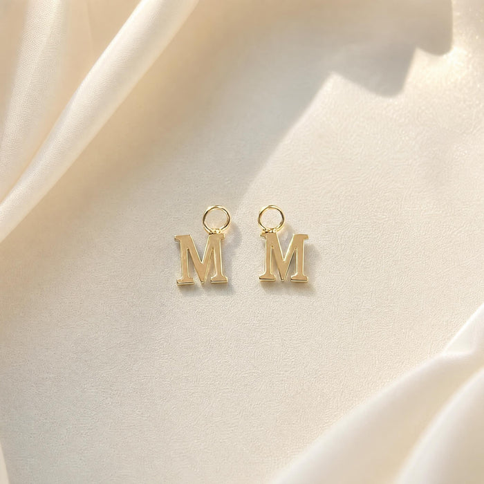 Letter Pendants in 18K Gold