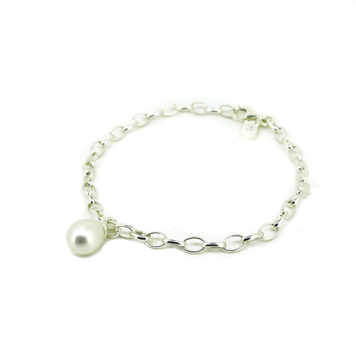 Lily Children's Pearl Bracelet Silver