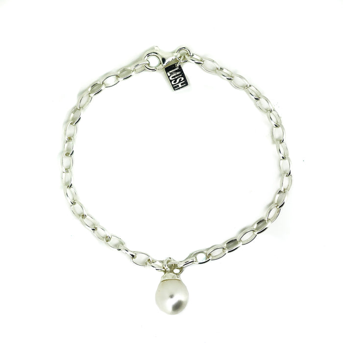 Lily Children's Pearl Bracelet Silver