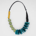 Lime and Turquoise Chunky Nylah Necklace - Sylca Designs - Chunky Jewelry