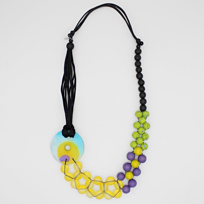 Lime Bold Belinda Necklace - Sylca Designs - Chunky Jewelry