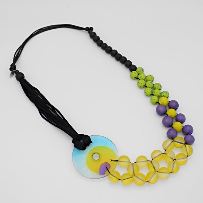 Lime Bold Belinda Necklace - Sylca Designs - Chunky Jewelry