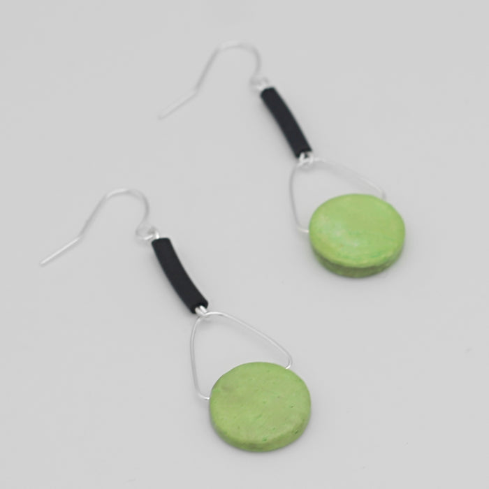 Lime Carly Earrings - Sylca Designs - Chunky Jewelry