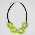 Lime Elyse Beaded Necklace - Sylca Designs - Chunky Jewelry