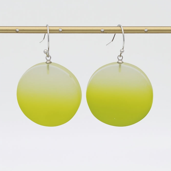 Lime Fantasy Ombre Earrings - Sylca Designs - Chunky Jewelry