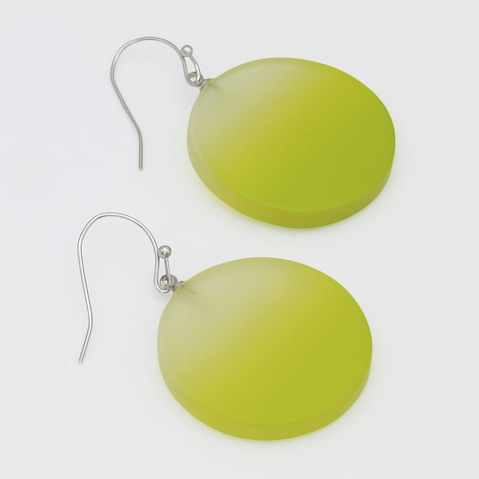 Lime Fantasy Ombre Earrings - Sylca Designs - Chunky Jewelry