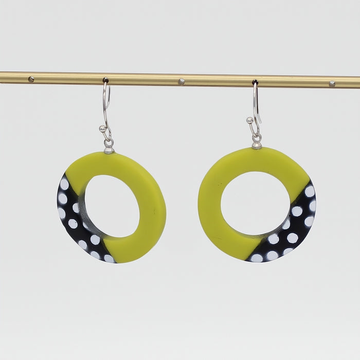Lime Inez Earrings - Sylca Designs - Chunky Jewelry