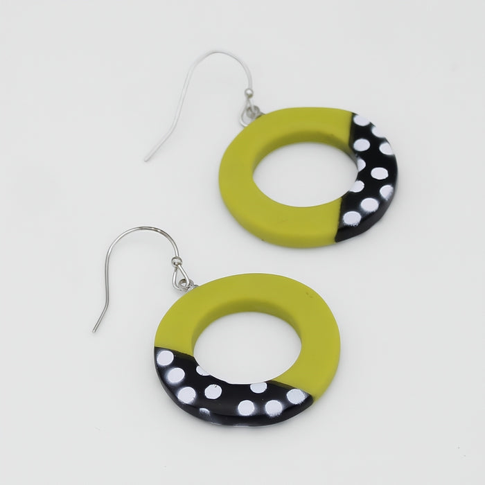 Lime Inez Earrings - Sylca Designs - Chunky Jewelry