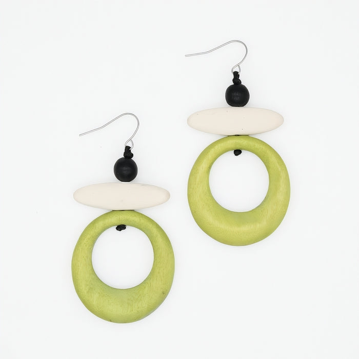 Lime Luna Eclipse Earring