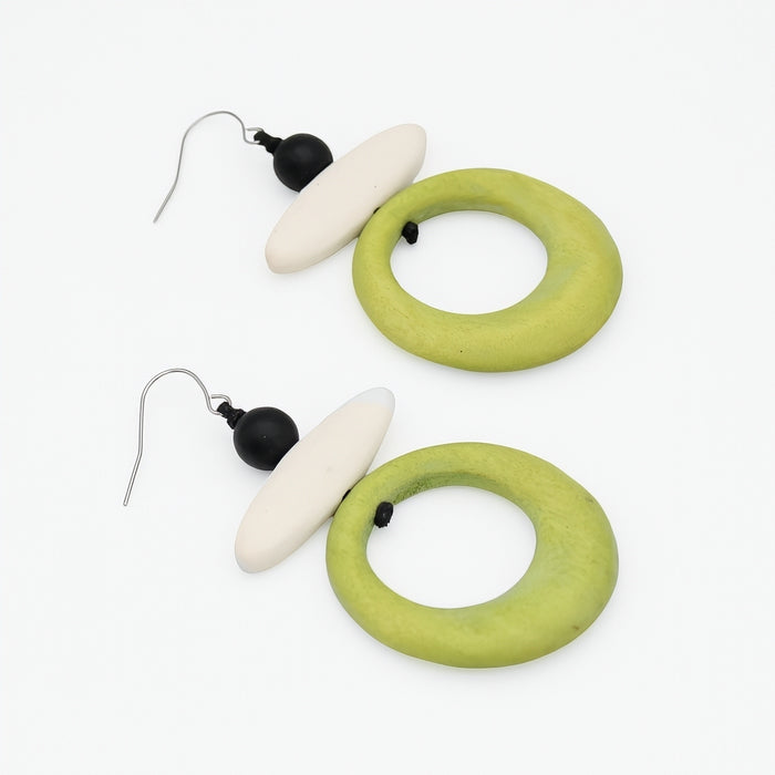 Lime Luna Eclipse Earring
