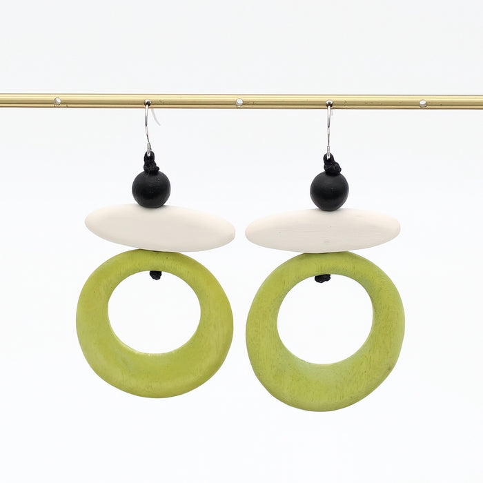 Lime Luna Eclipse Earring