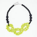 Lime Mosaic Statement Necklace