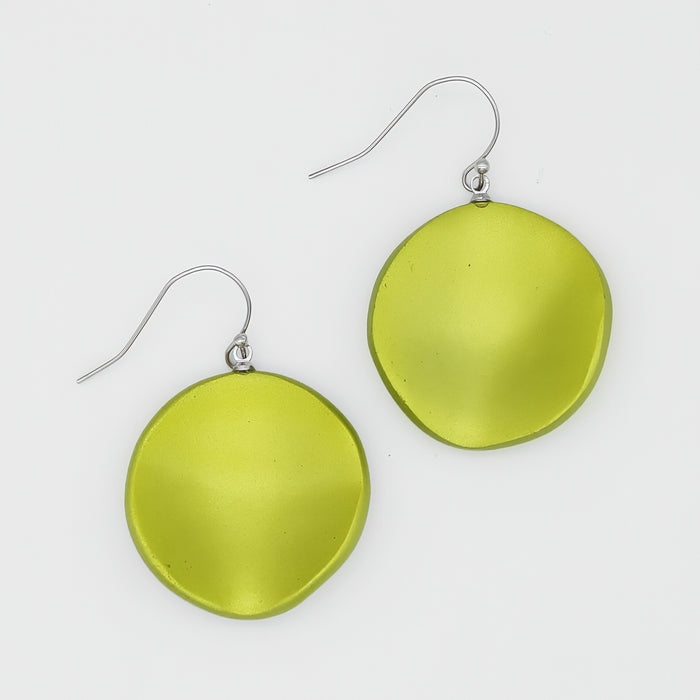 Lime Opaline Drift Earring - Sylca Designs - Chunky Jewelry