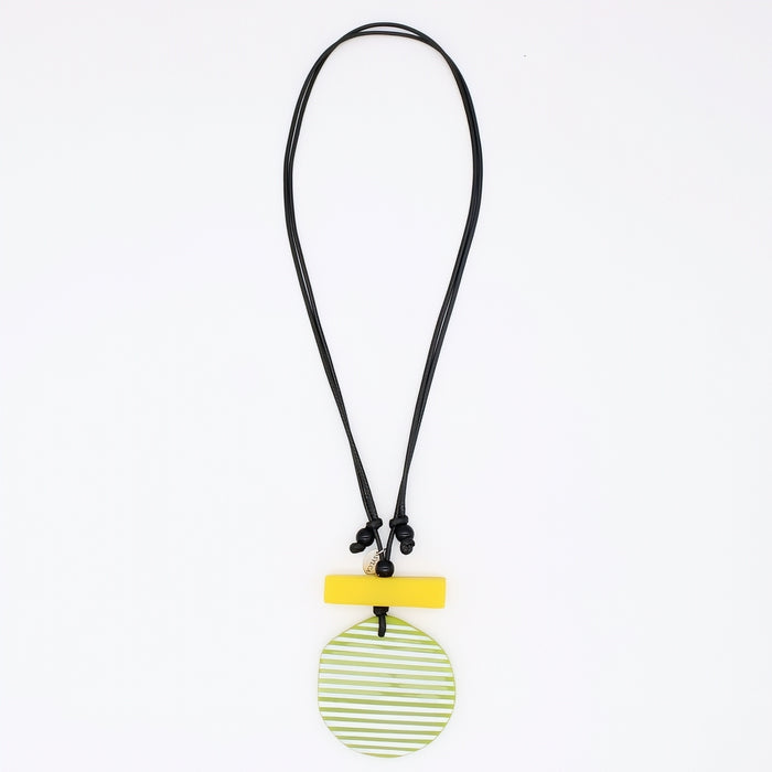 Lime Palms Statement Pendant