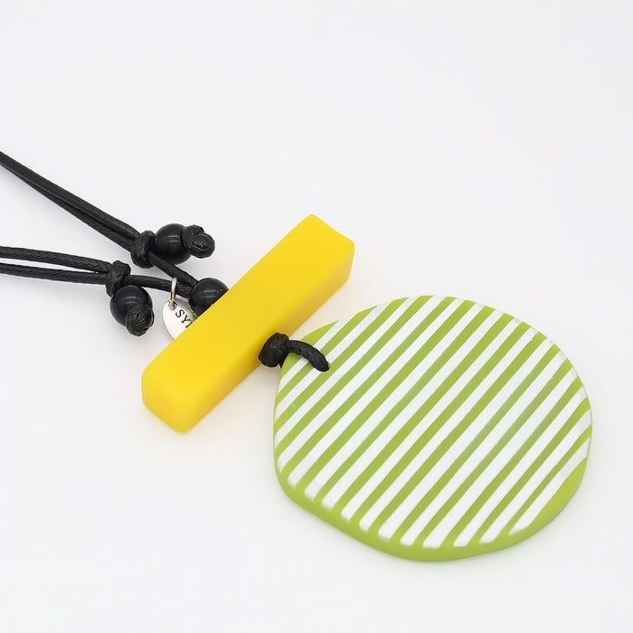Lime Palms Statement Pendant