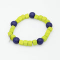 Lime Simply Square Stretch Bracelet